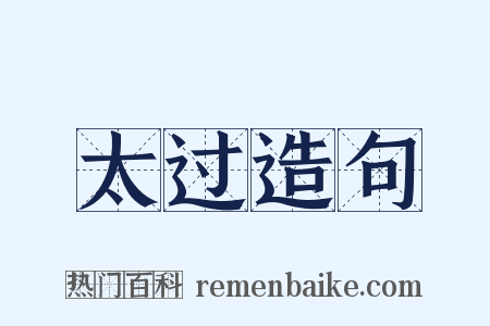 太过造句是什么意思的图片